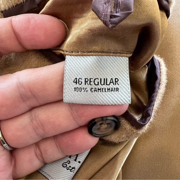 W.H Belk Vintage Tan 100% Camel Hair Men’s Blazer Sport Jacket Size 46 Regular - Picture 6 of 7
